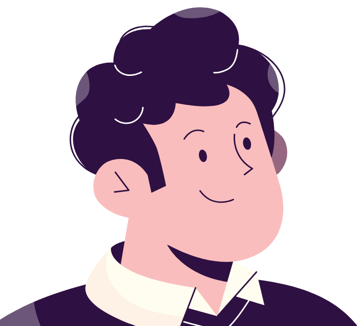 Drawing of a young man
