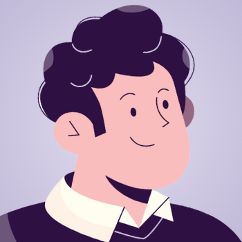 The same drawing of the young man from the homepage of this website